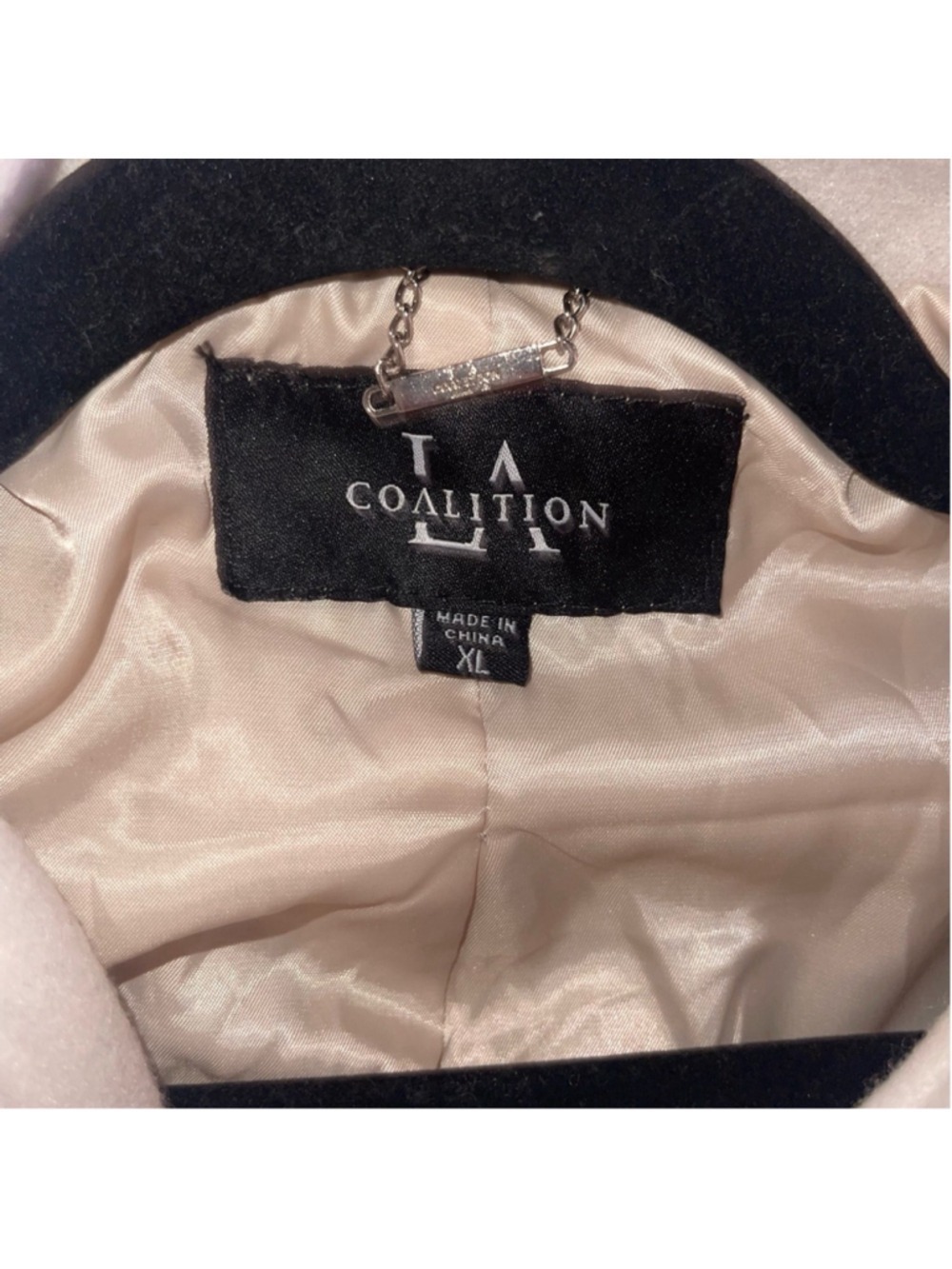 Coalition LA Light Gray Double Breasted Pea Coat - Women’s Size XL - EUC - Picture 9 of 12